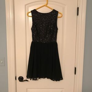 Black skater dress